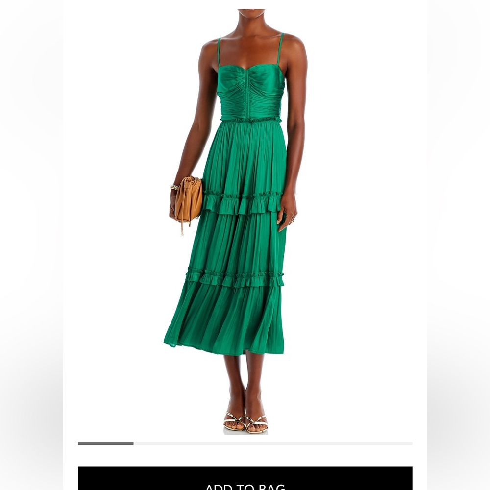 Aqua by Bloomingdale’s green wedding guest dress, size L never been worn